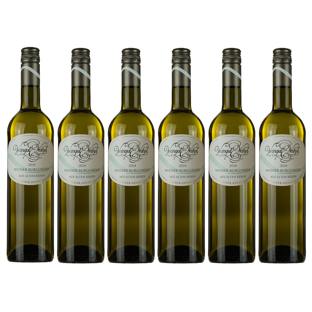 Unser Wein des Monats Januar 2026: 6 x 2024 Ingelheimer Weißer Burgunder „aus alten Reben” Spätlese trocken 0,75l